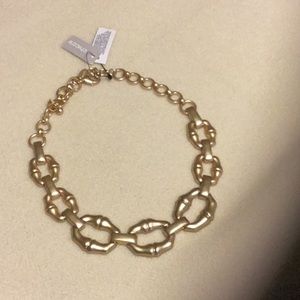 Chico’s Chunky Chain Link Matte Gold Necklace! NWT